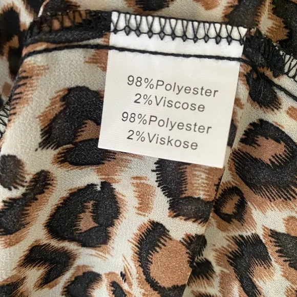 Kate Kasin Chiffon Leopard Cape Swim Cover Up Kimono - Picture 5 of 6